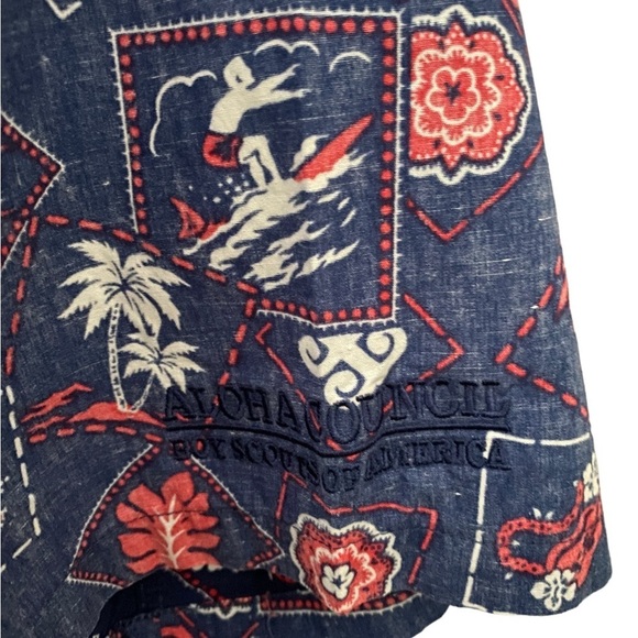 REYN SPOONER Tailored Boy Scouts of America Aloha Hawaiian Shirt Men XL - Picture 4 of 8